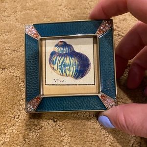 Jay Strongwater individually hand enameled 2 1/2” square picture frame.